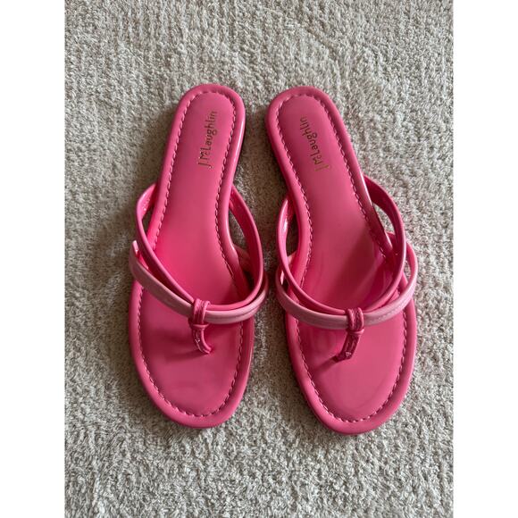 J. McLaughlin Shoes - J. McLaughlin pink Caitlin thong sandals size 10